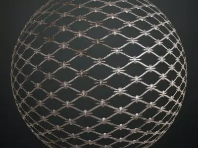 Silver Dirt Metal Iron Guard Transparent PBR Seamless Texture