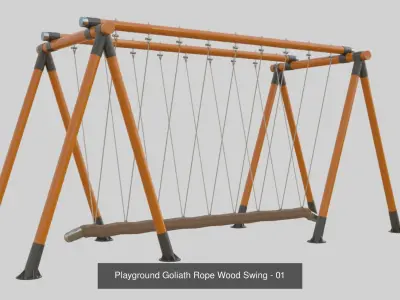Playground  Swing Collection - 01 3D Model Pack