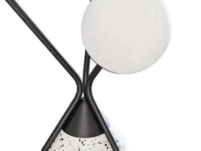 roche bobois flora table lamp 3D model