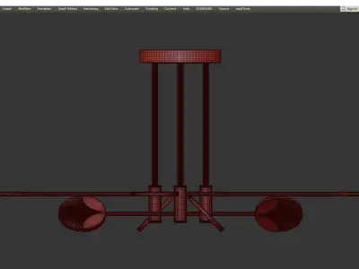 BASE FILA Low-poly 3D model