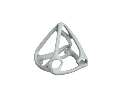 SciFi Cube Object No 59783 Low Poly Shape Low-poly 3D model