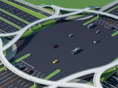 modern Skyway circular of Texture