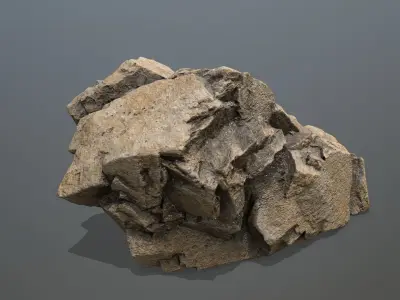 Rock  Gate Low-poly 3D model