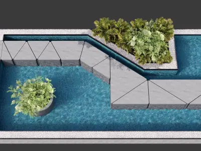 SWIMMING POOL NO100 A 3D model