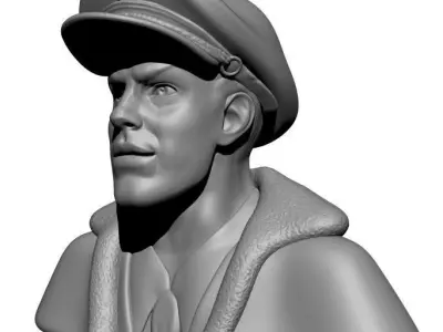 Dan Dare Bust 3D print model