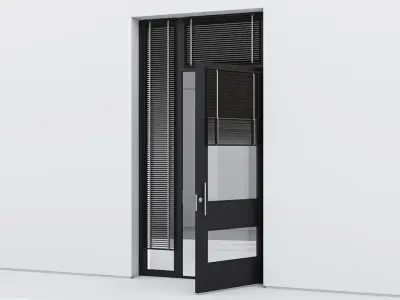 Aluminium door 82 3D model