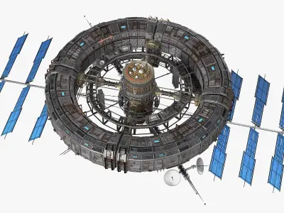  Futuristic Space Station Structure 