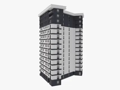 Residential Apartment Building 8 3D model