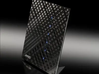 Asus RT-N56U router Low-poly 3D model