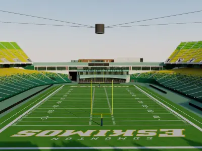 Commonwealth Stadium - Edmonton Canada 3D model