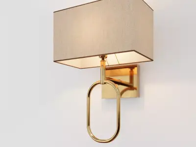 Curved Wall Lamp 3D model