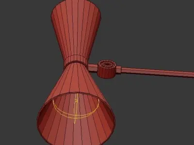 Cairo Three Arm Contemporary Chandelier 3D model
