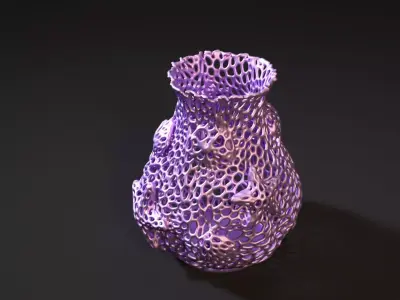 Ocean Vase Voronoi 3D print model