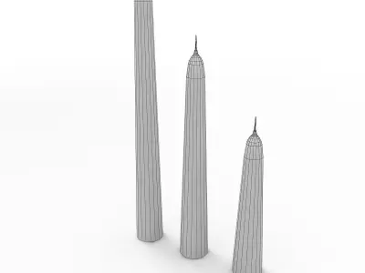 Candle Stick Set 3D model