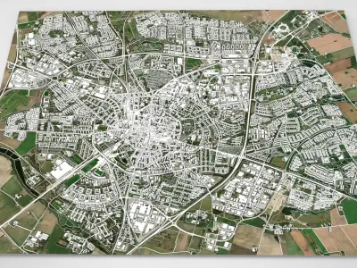 Cityscape Lund Sweden 3D model