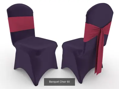 Collection Banquet Chair 20 3D Model Pack
