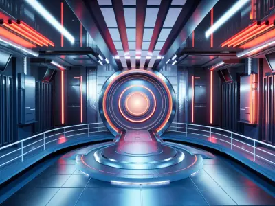 UE5 Virtual Lighting Stage Low-poly 3D model