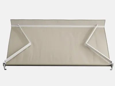 Awnings set for cafe 3D model