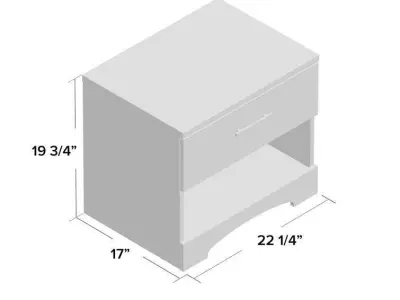 Gramercy Drawer Nightstand 3D model