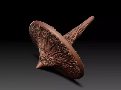 Sunflower Spinning Top 3D print model