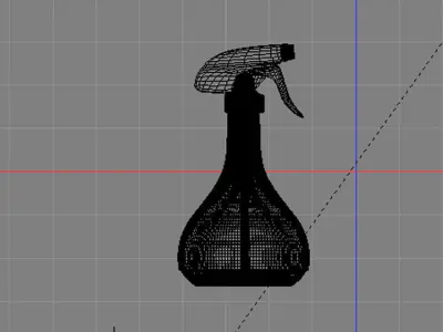 Bottle Spray v 2 3D model