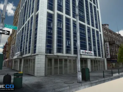 NYC Block 3 Unity Low-poly 3D model