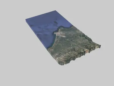 Lattakia City Low-poly 3D model