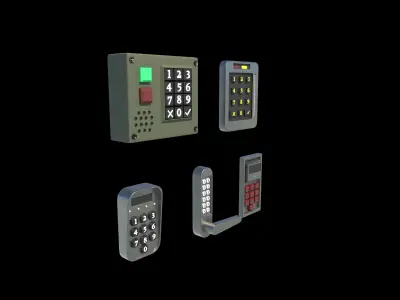 keypad lock 3D model