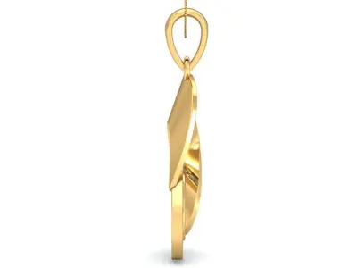 Solitaire Pendant 3dm stl FBX OBJ Render Detail 3D print model 5