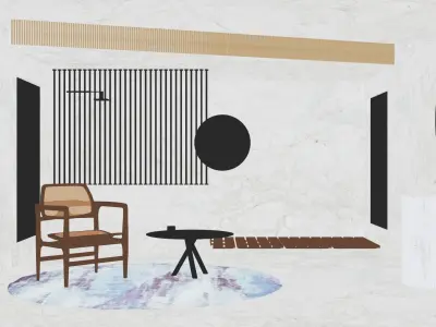 Bathroom - Oscar Chair 3D model