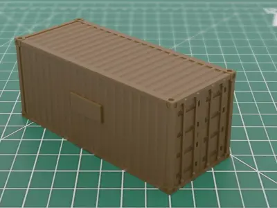 ISO Container 3D Print 3MF File 3D print model
