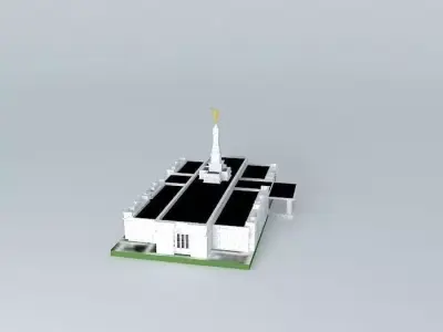 LDS. TEMPLO MORMON, OAXACA, OAX. MEXICO, 74th. operating temple Free 3D model