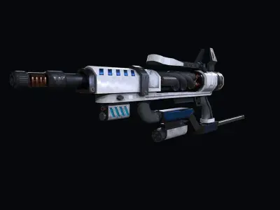 Sci-Fi Weapon Low-poly 3D model get