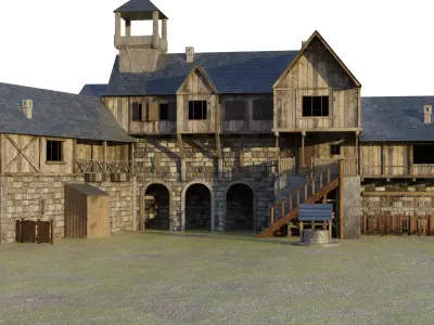 Medieval Warehouse 3D model
