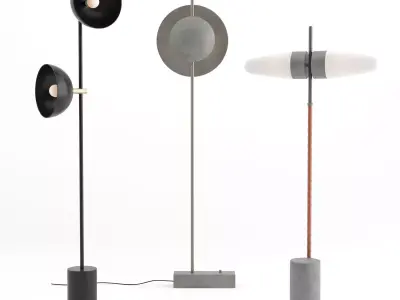 Floor Lamp Collection  3D model