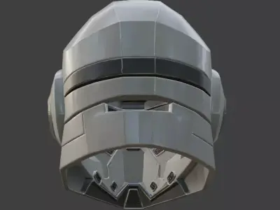 SciFi Helmet 3D model