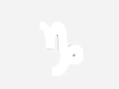 Capricorn v2 002 Low-poly 3D model
