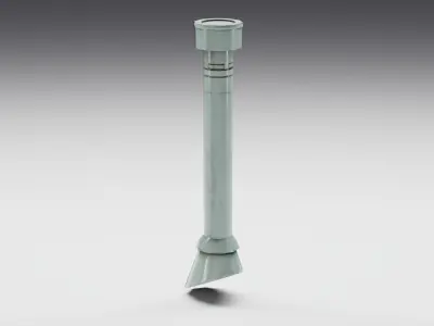 HVAC Stack 01 Low-poly 3D model