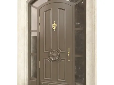 Entrance classic door 92 3D model