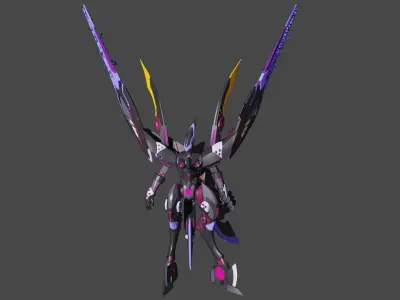 Japanese Mecha Design 3D model