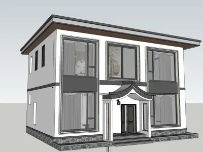 Casa Villa - 12 Modern SketchUp 3D Model 3D model