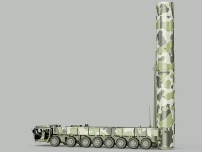  Dongfeng DF-41 Rigged Mobile Intercontinental Ballistic Missile PBR 