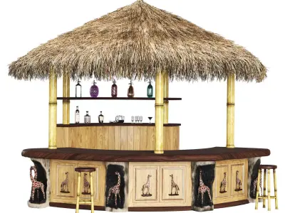 Bar Giraffes 3D model