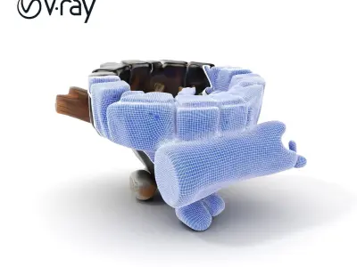 Campfire Setup Model Pack with Realistic Logs and Stones Low-poly 3D model