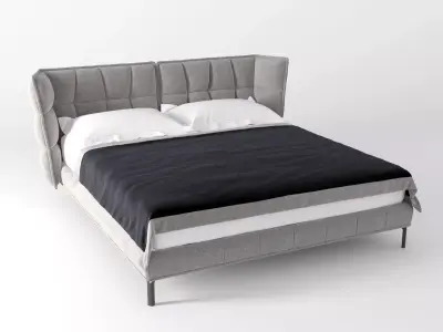 Husk Bed 3D model