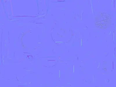 Retro Signal Detector 3D Model SciFi Locator Prop Low-poly 3D model