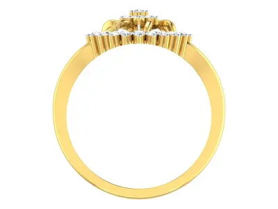 Women Ring Render 3dm STL OBJ FBX Details 3D print model 27
