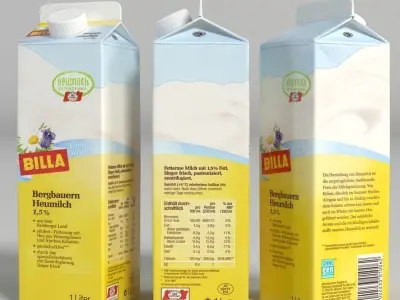 Beverage Cartons 3D model