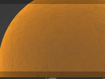 The Moon - High Poly Sculpted Model 3D model