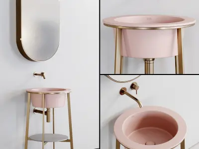 Ceramica Cielo Catino Tondo 2 Washbasin Low-poly 3D model